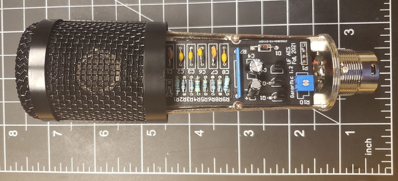 The finished microphone.